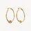 Thumbnail: Najo E7047 Nature's Knot Hoop Yellow Earring