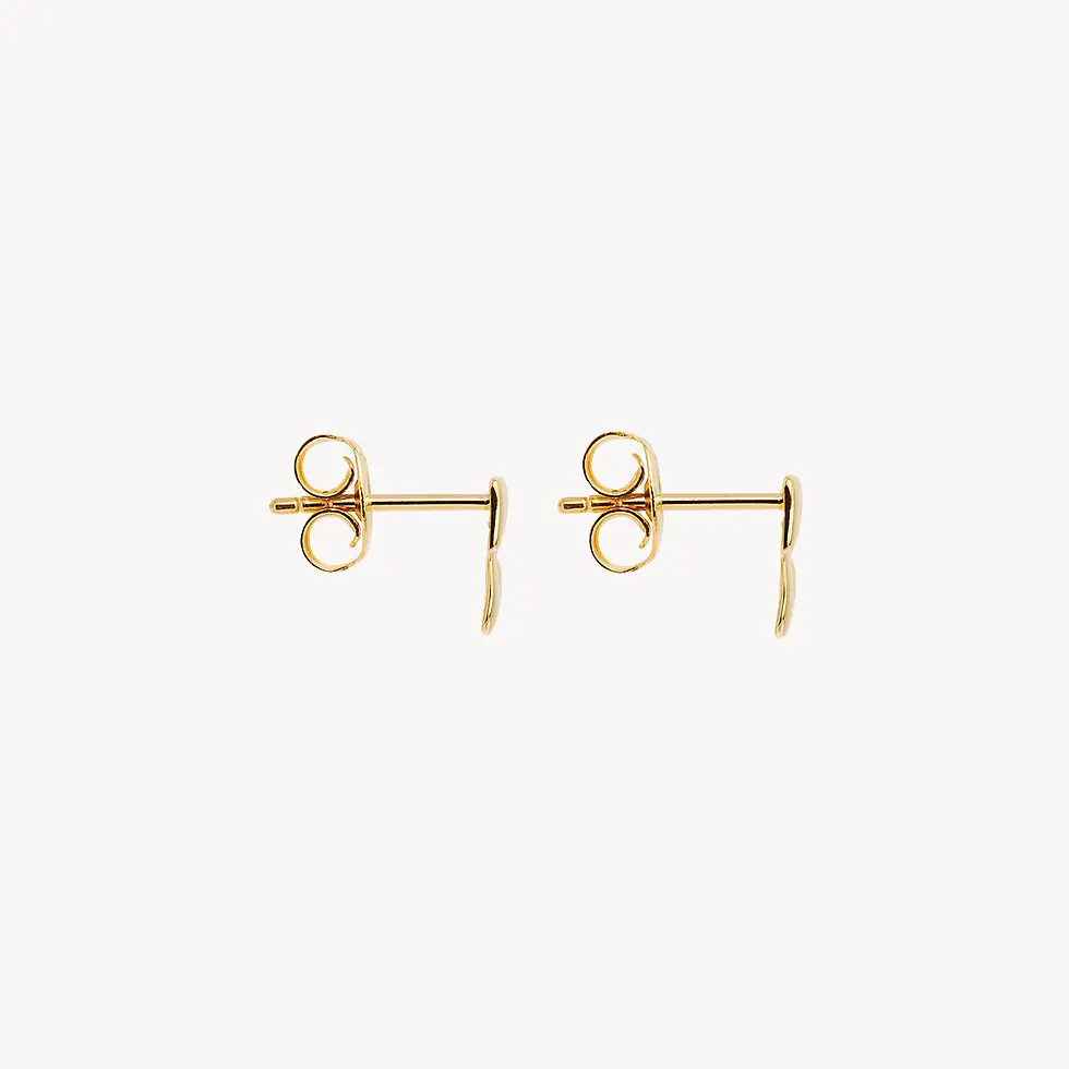 Thumbnail: Najo E6816 Weave Yellow Stud Earring