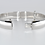 Thumbnail: J026W 9ct White Gold Hinged Bangle
