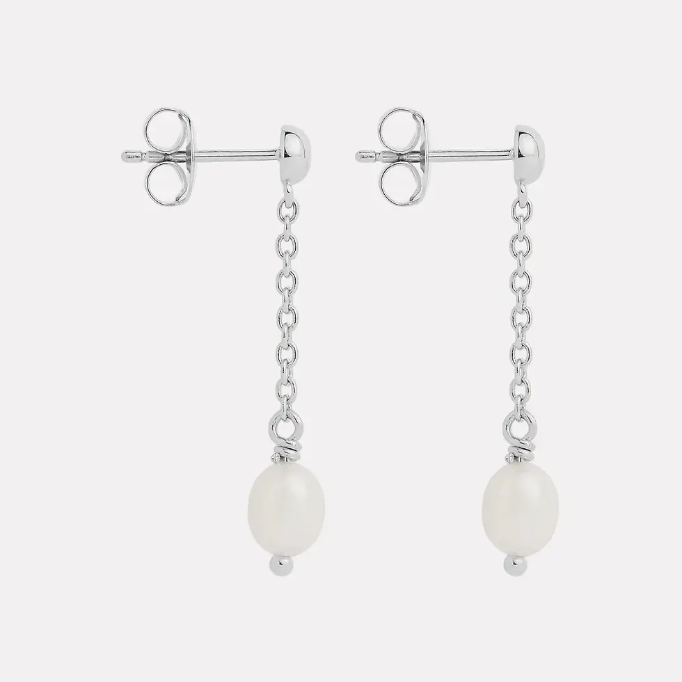 Thumbnail: E7501 Tidal Whisper Single Pearl Earrings