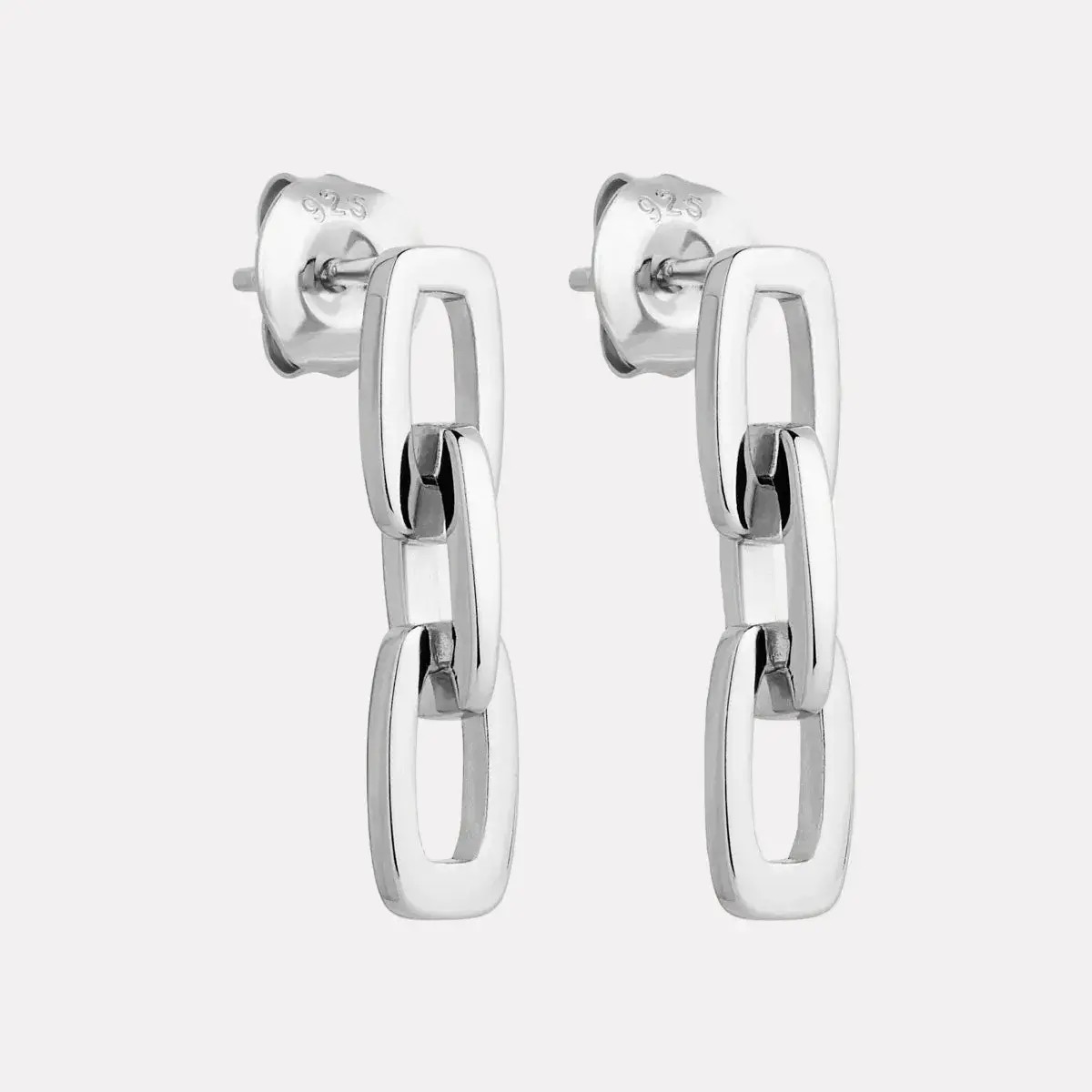 Najo E7366 The Marchioness Chain Earrings Silver