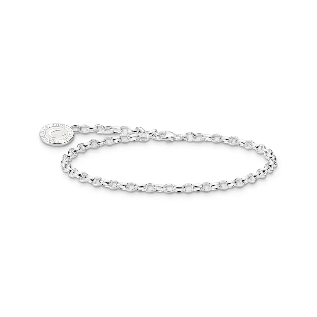 Thomas Sabo X2088-17cm Sterling Silver Charm Bracelet with Enamel