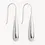 Thumbnail: Najo E7236 Nocturna Silver Earrings
