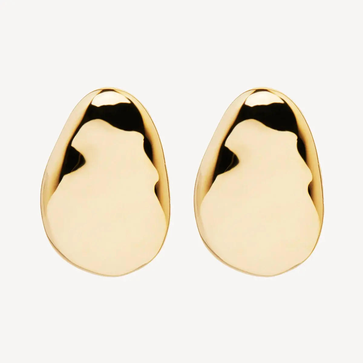 Najo E7134 Pebblestone Yellow Stud Earring