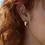 Thumbnail: Najo E6937 Cocoon Hoop Yellow Earring
