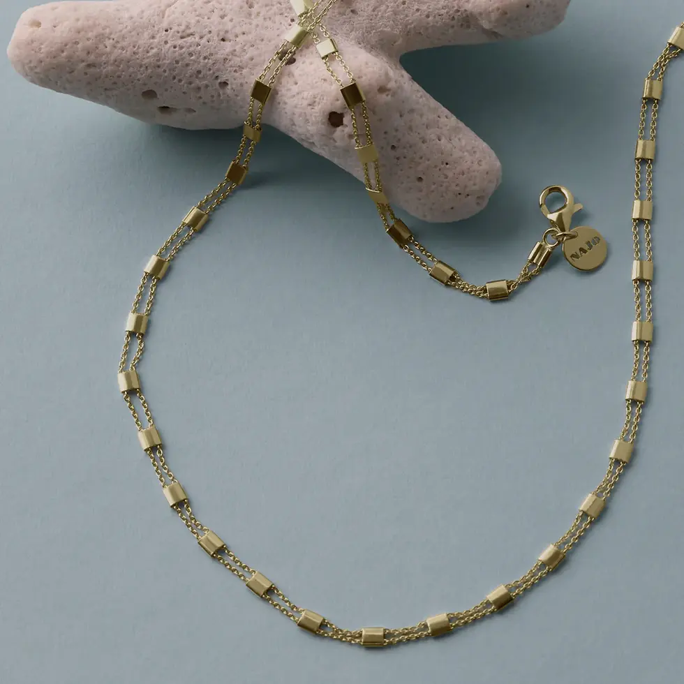 Thumbnail: Najo N7458 Summer Veil Necklace Yellow