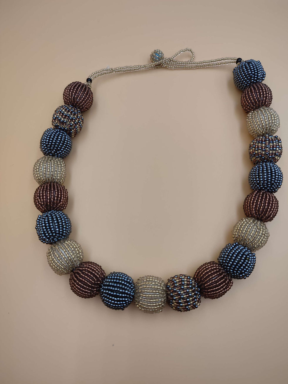 Miniaturbild: Glasperlen Halsketten mit Kugeln 