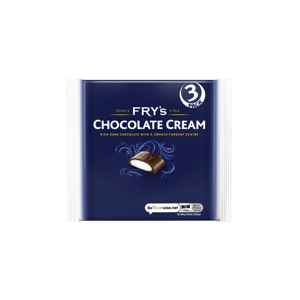 Fry's Chocolate Cream Chocolate Bar 3 Pack 147g