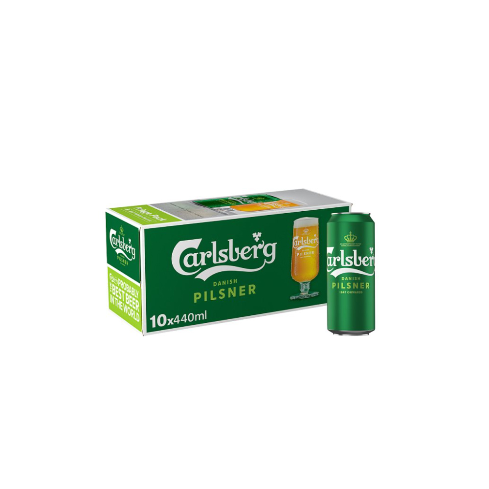 Carlsberg Danish Pilsner Lager Beer 10 x 440ml