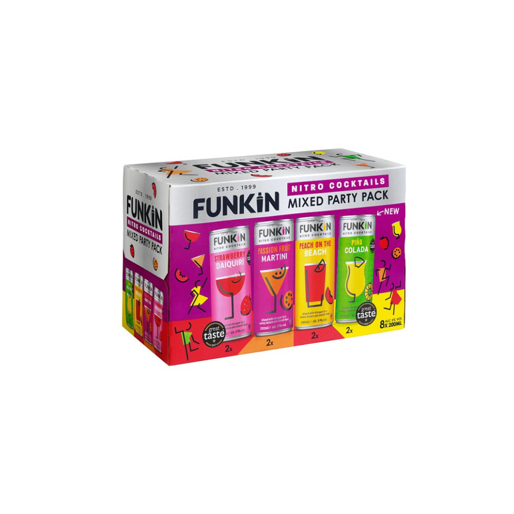 Funkin Nitro Cocktails Mixed Party Pack 8 x 200ml