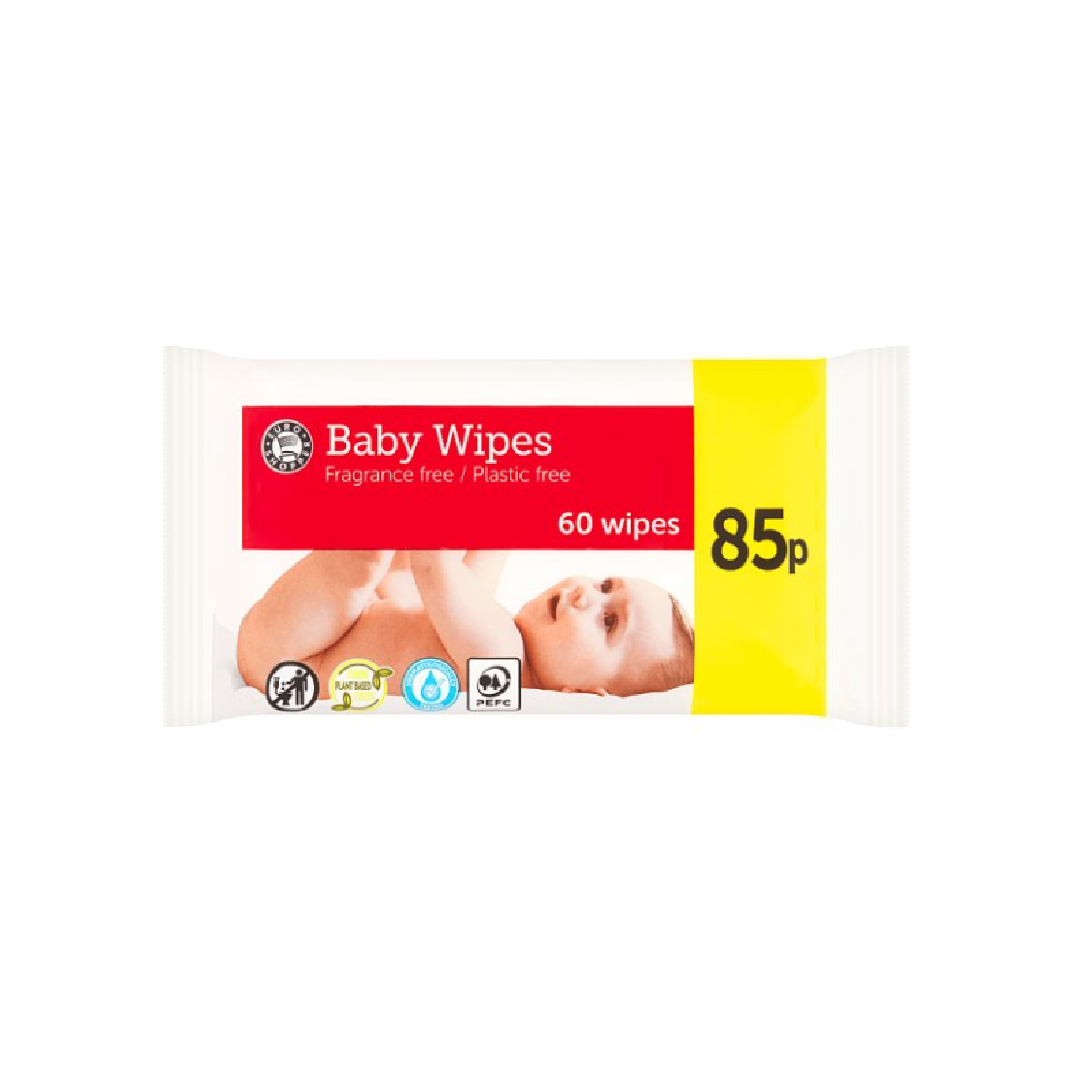 Euro Shopper 60 Baby Wipes