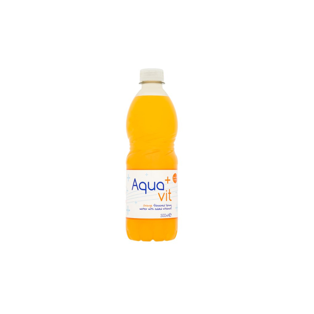 Aqua+Vit Orange Flavoured Spring Water with Added Vitamins 500ml