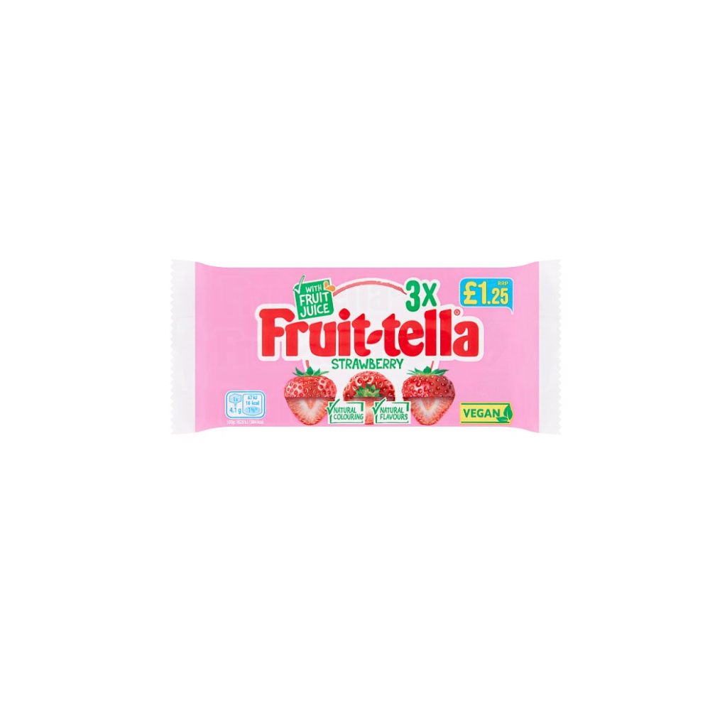 Fruit-tella Strawberry 3 x 41g