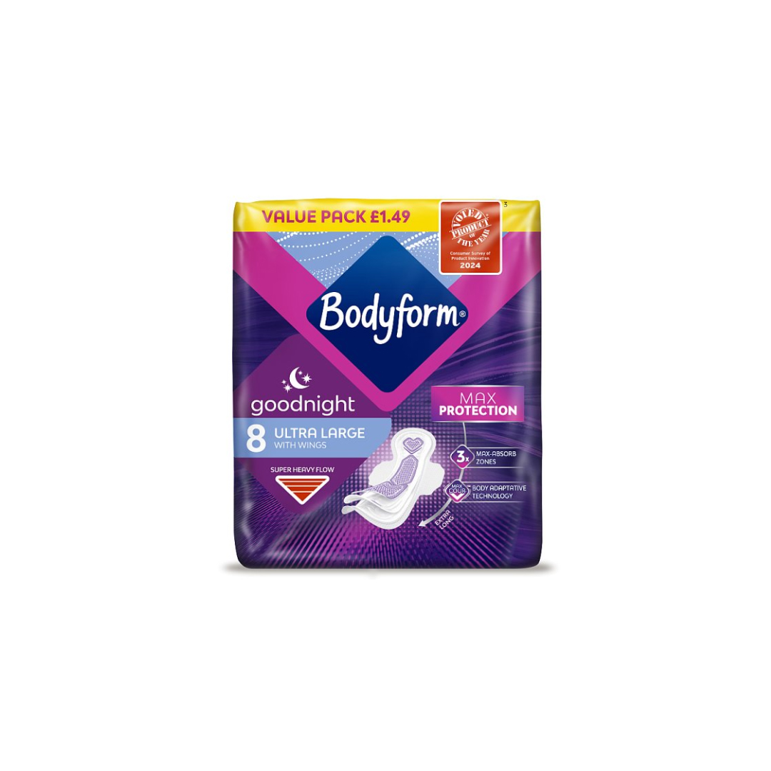 Bodyform Cour-V Ultra Night Sanitary Towels Wings Value pack
