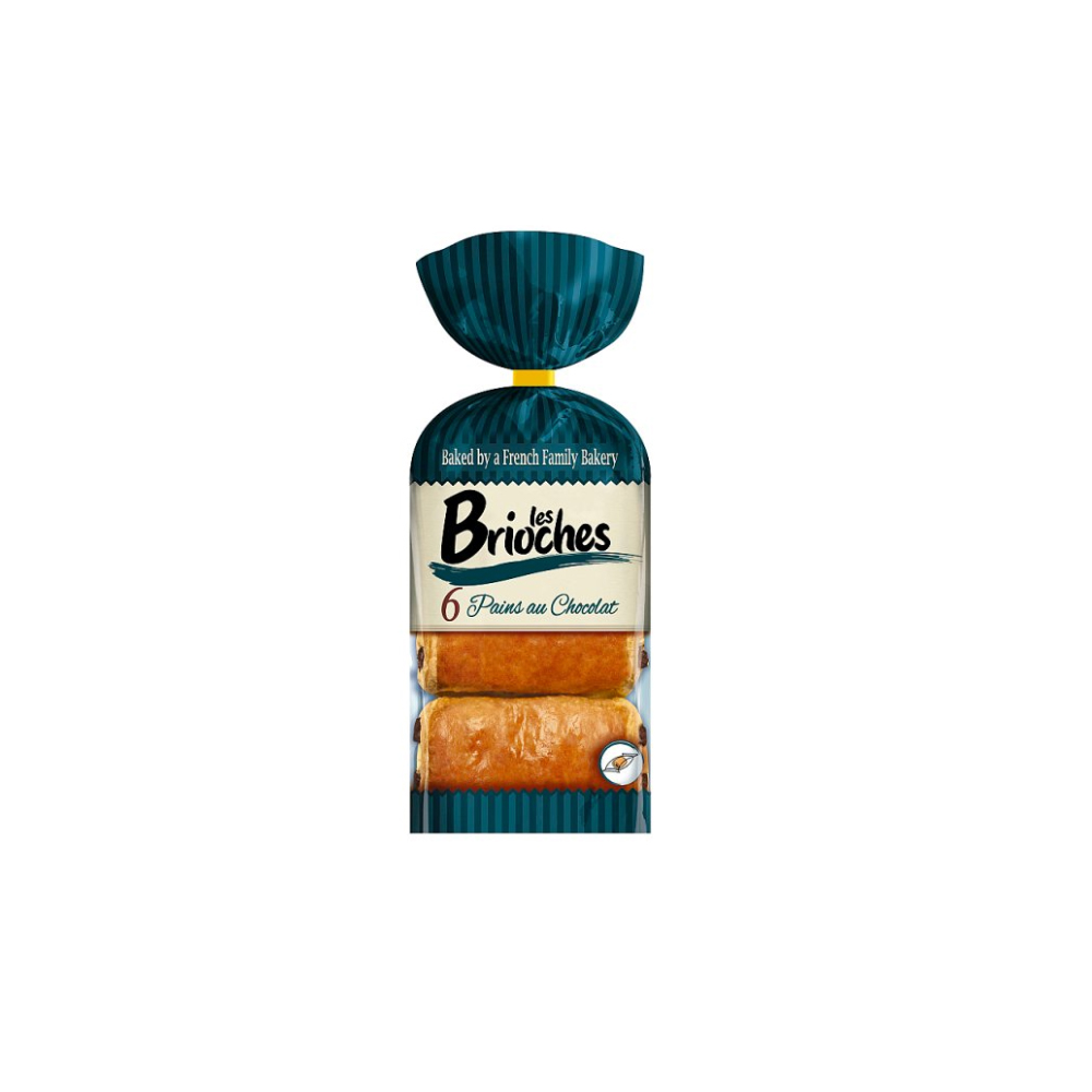 Les Brioches 6 Pains au Chocolat 270g