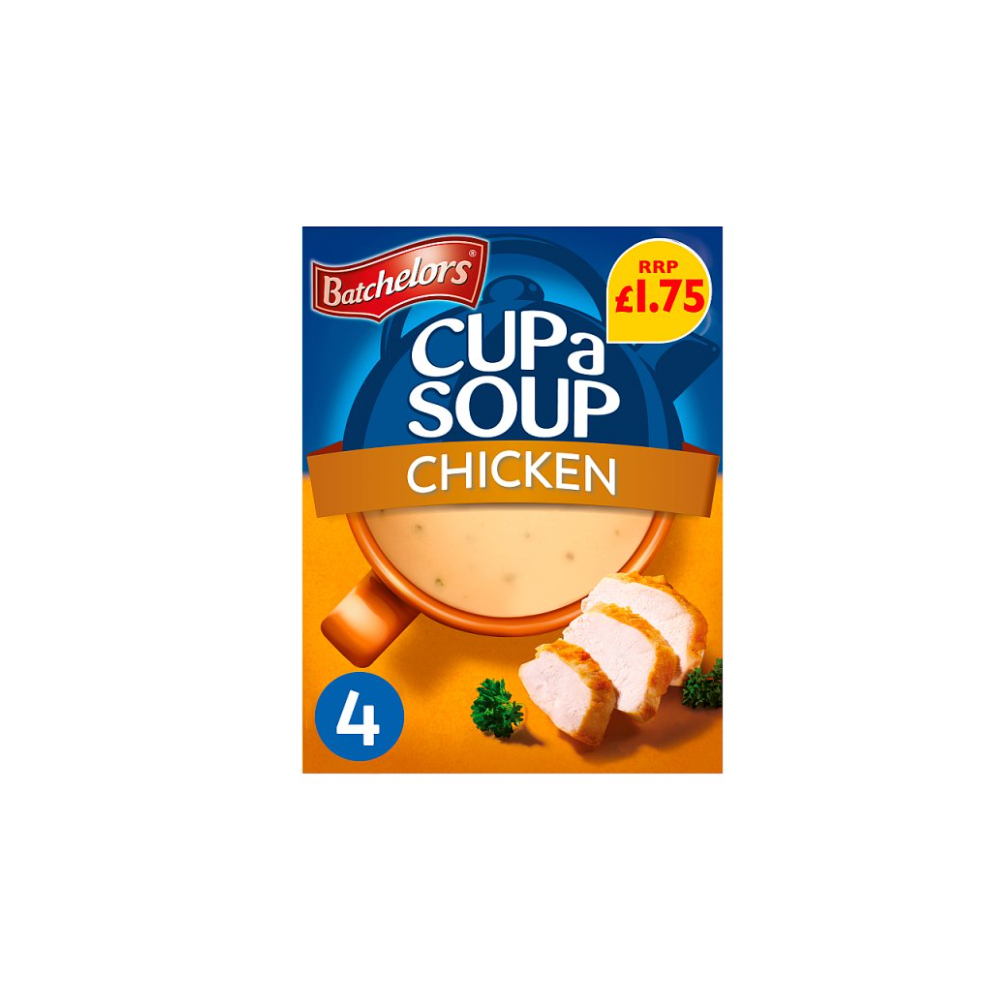 Batchelors Cup a Soup Chicken 4 Instant Soup Sachets 81g