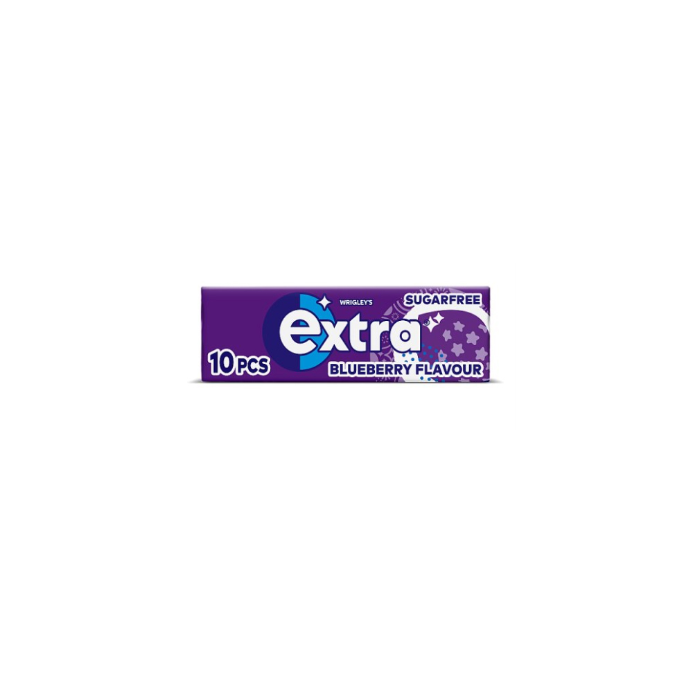 Extra Blueberry Flavour Sugarfree Chewing Gum 10 pieces