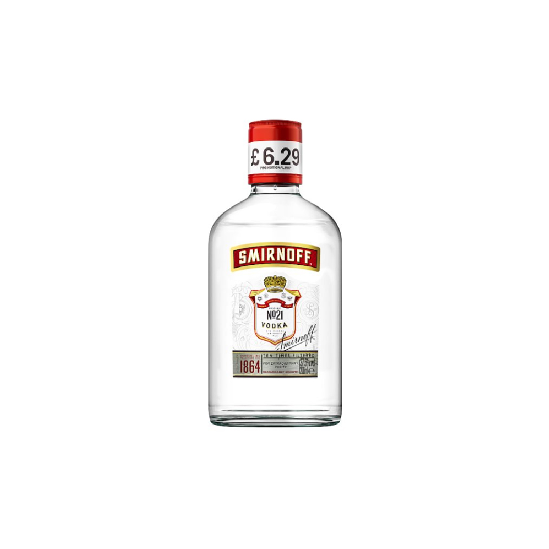 Smirnoff No. 21 Vodka 37.5% vol 20cl Bottle