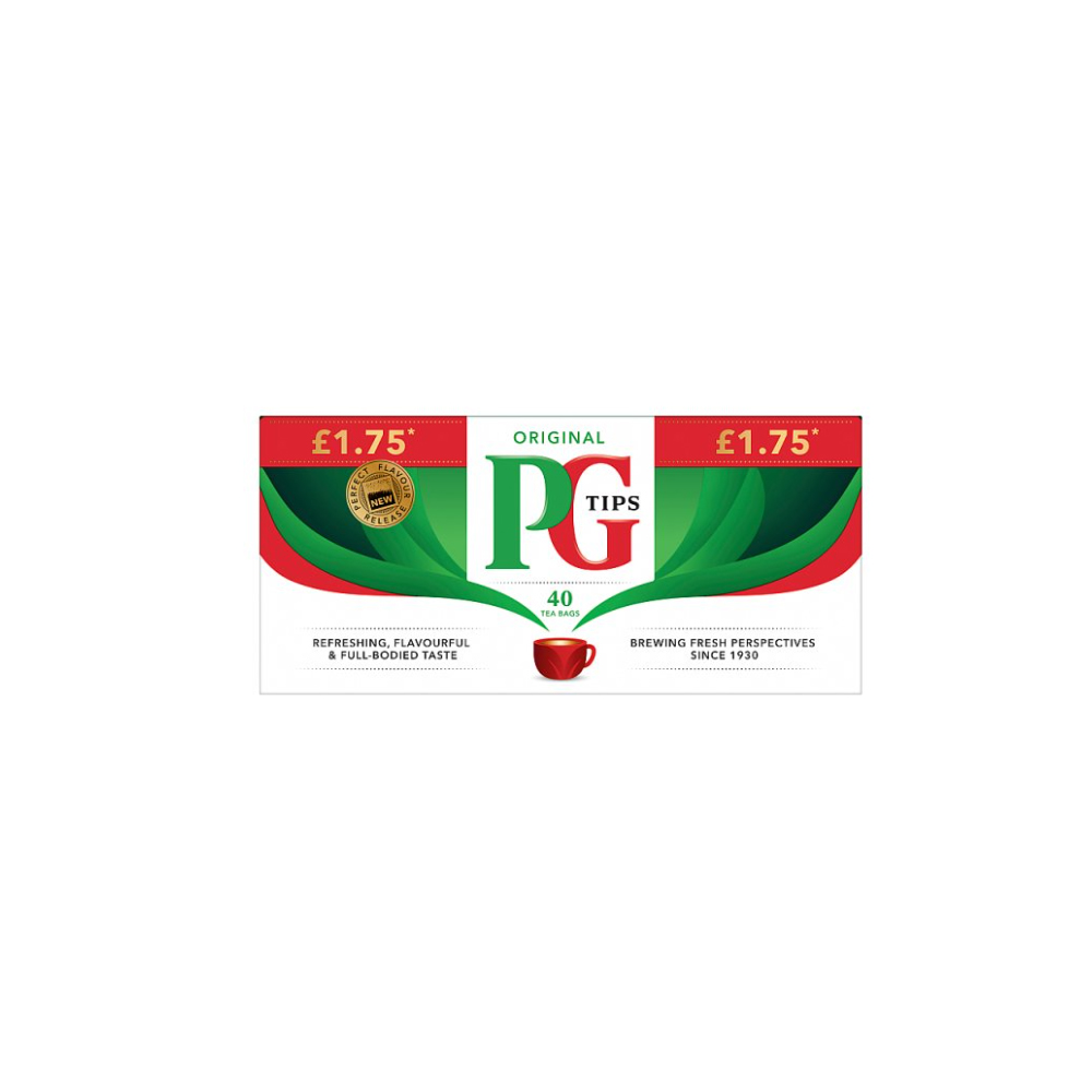 PG Tips 40 Original Tea Bags 116g