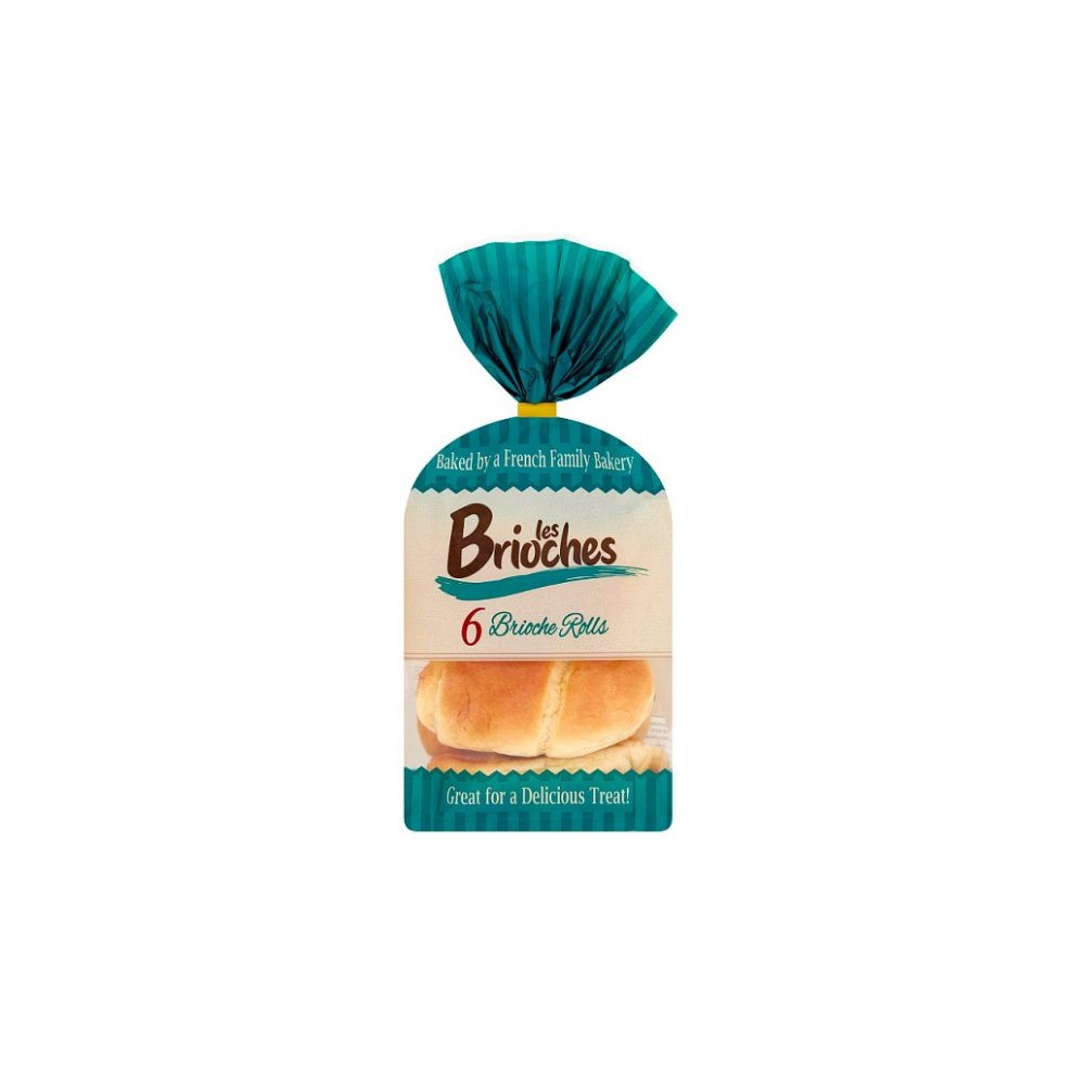 Les Brioches 6 Brioche Rolls 192g