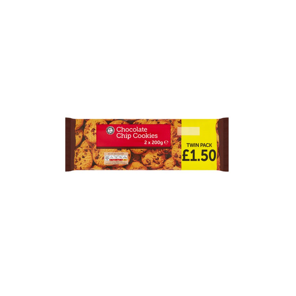Euro Shopper Chocolate Chip Cookies 2 x 200g