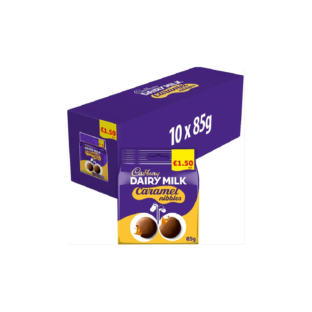 Cadbury Dairy Milk Caramel Nibbles Chocolate Bag 85g