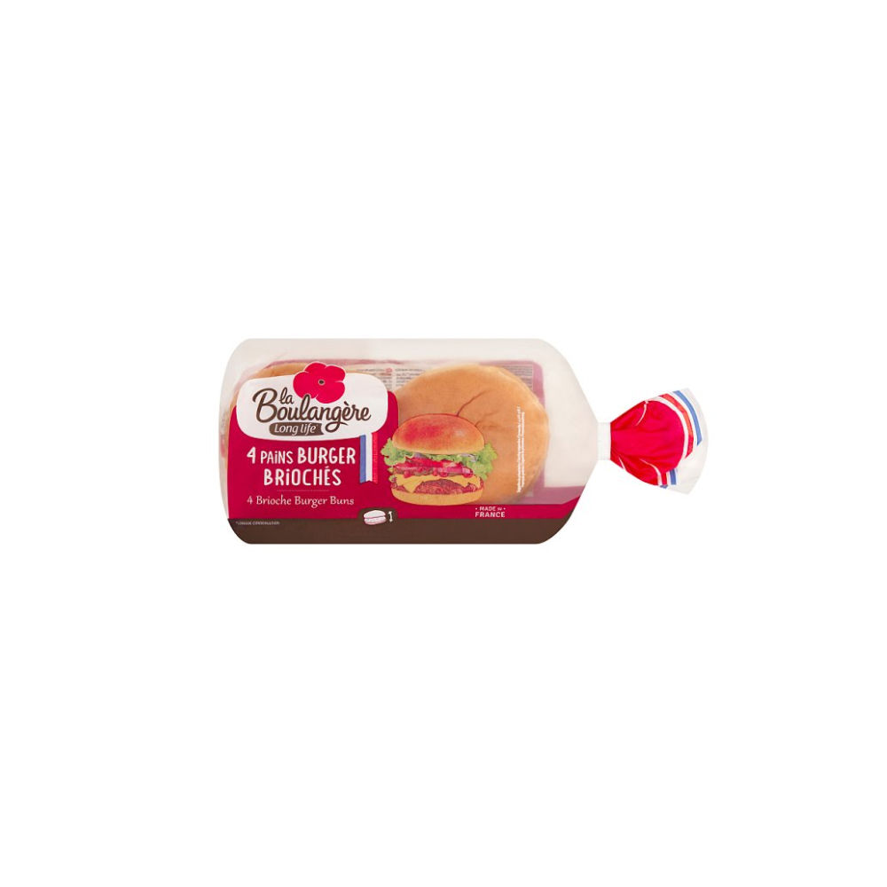 La Boulangère 4 Brioche Burger Buns 200g