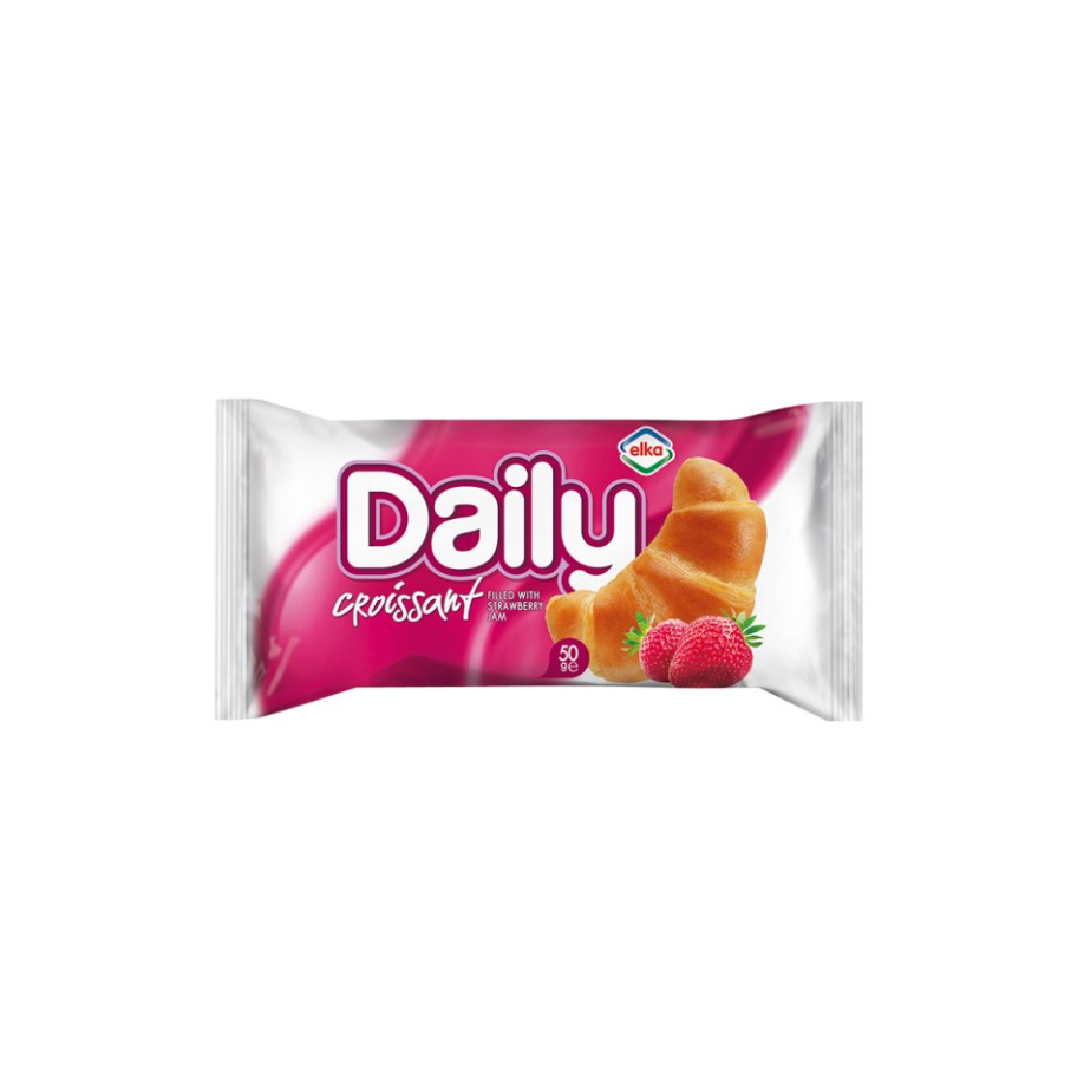 Elka Daily Croissant with Strawberry Filling 50g