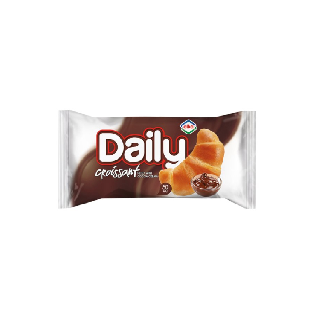 Elka Daily Croissant with Cocoa Cream Filling 50g