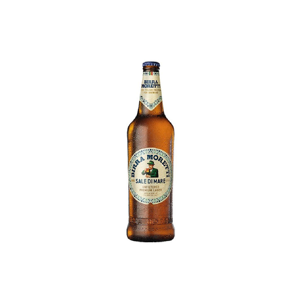 Birra Moretti Sale Di Mare Unfiltered Lager Beer Bottle 660ml