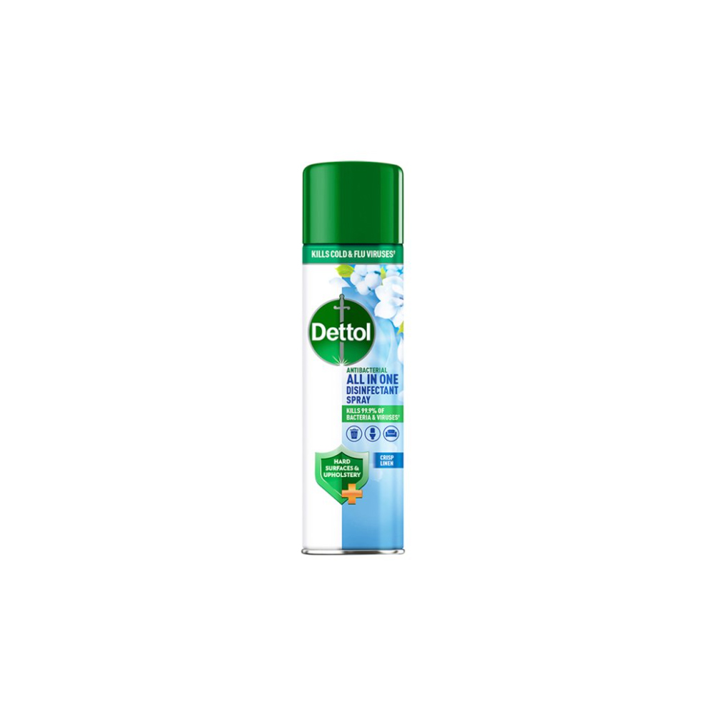 Dettol All-In-One Disinfectant Spray, Crisp Linen 300ml