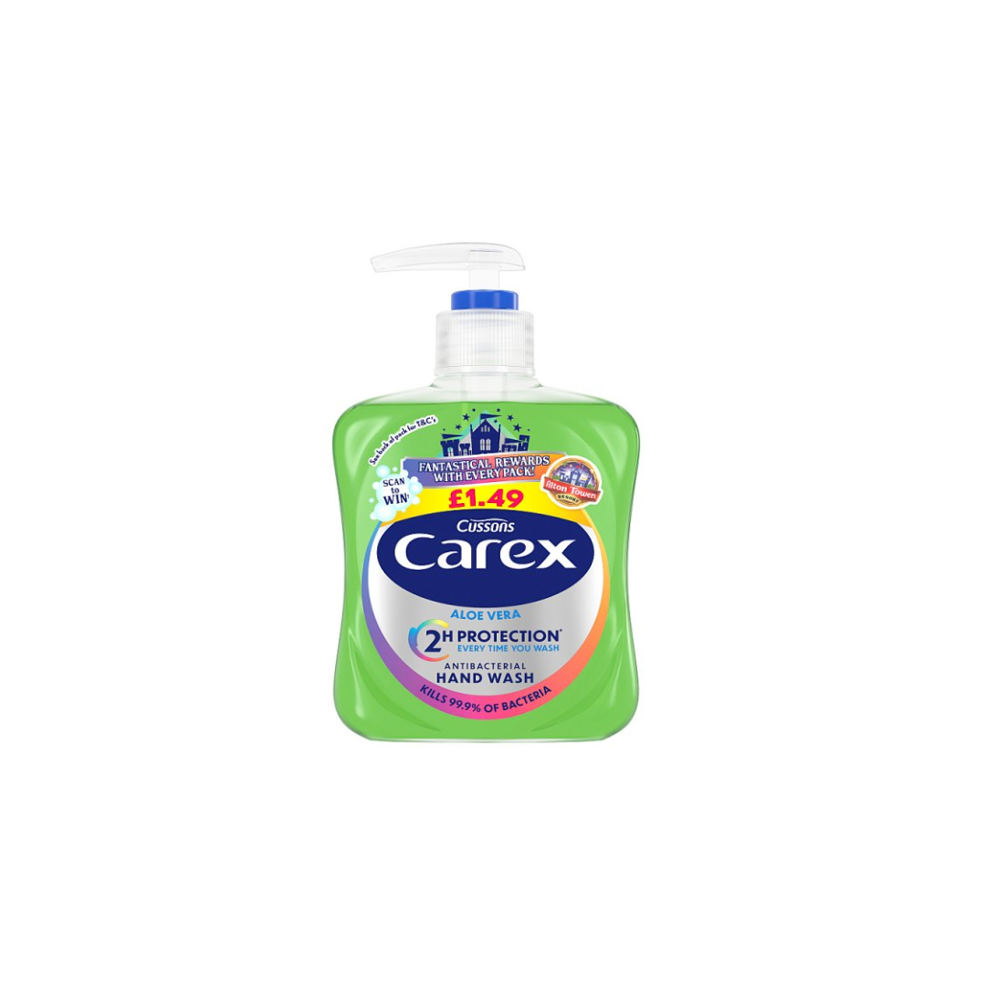 Carex Aloe Vera Antibacterial Hand Wash 250ml