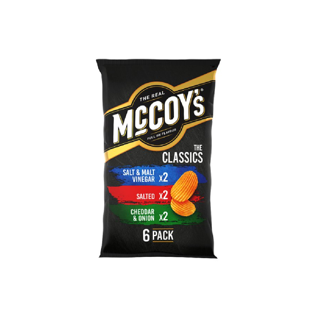 McCoy's Classic Variety Multipack Crisps 6 Pack