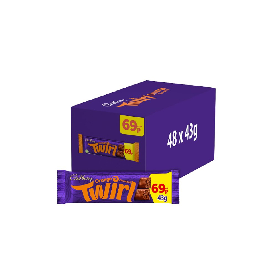 Cadbury Twirl Orange Chocolate Bar 43g