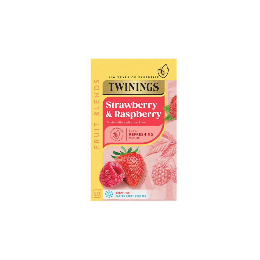 Twinings Strawberry & Raspberry 20 Tea Bags 40g