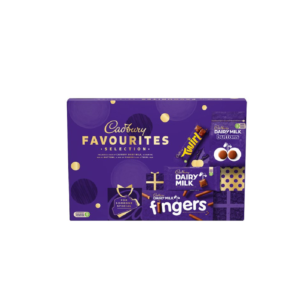 Cadbury Favourites Chocolate Christmas Selection Box 370g