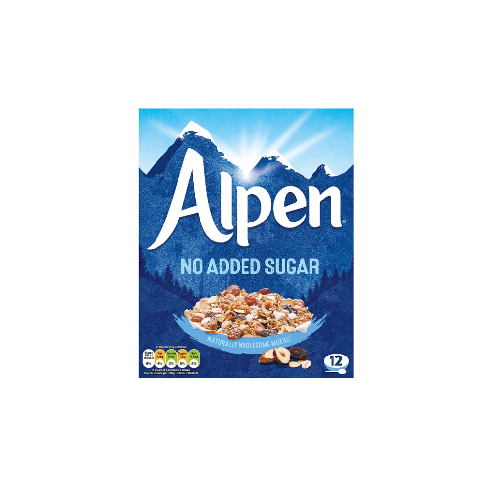 Alpen Muesli No Added Sugar 550g