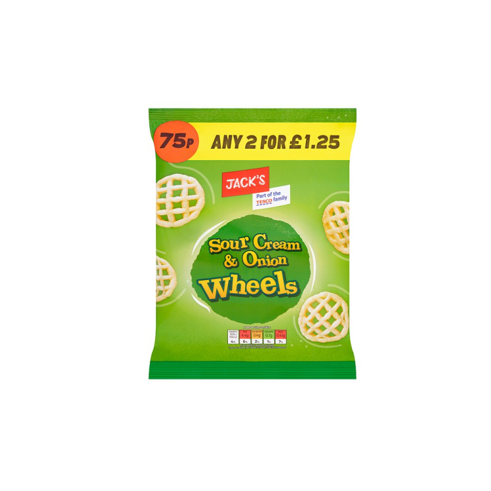 Jack's Sour Cream & Onion Wheels 55g