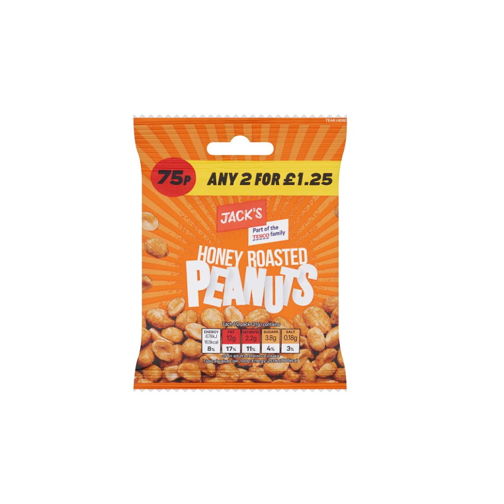 Jack's Honey Roasted Peanuts 55g