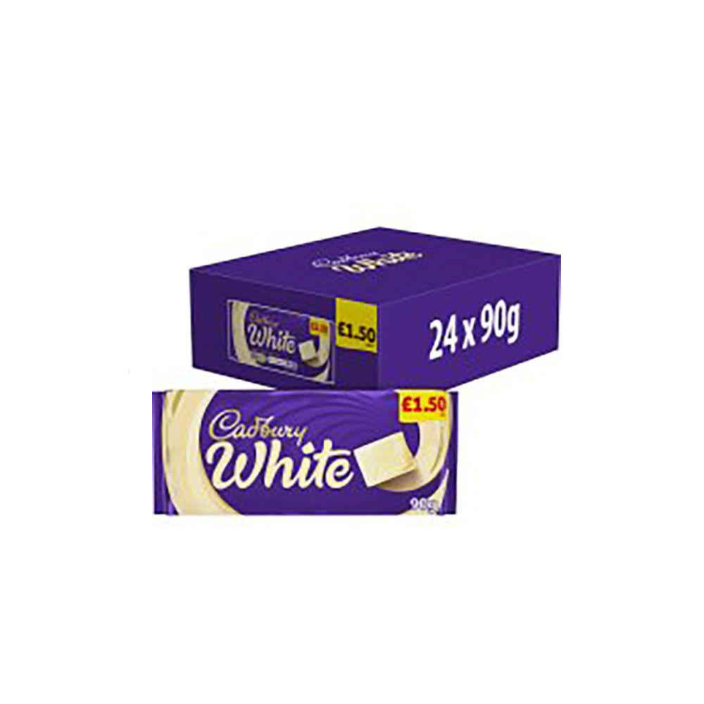 Cadbury White Chocolate Bar 90g