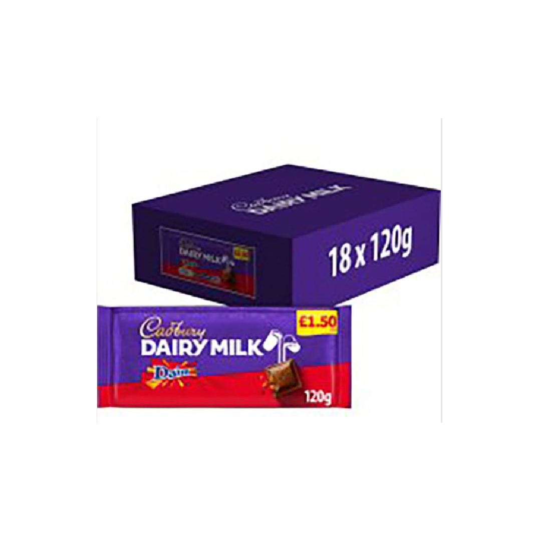 Cadbury Dairy Milk Daim Chocolate Bar 120g