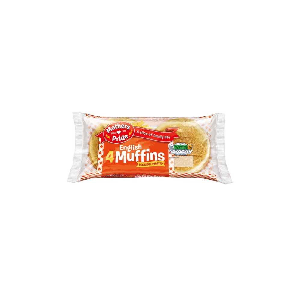 Mothers Pride 4 English Muffins