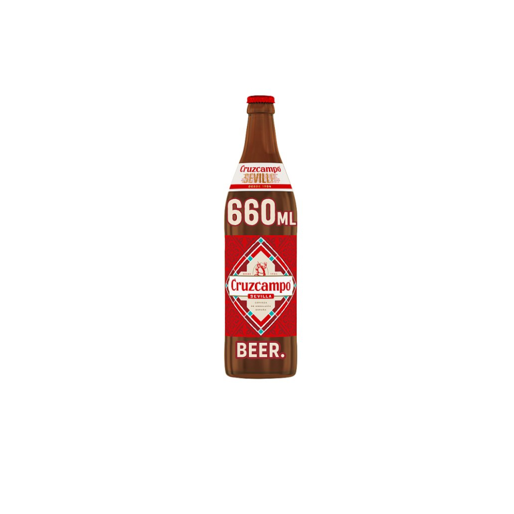 Cruzcampo Sevilla Lager Beer Bottle 660ml
