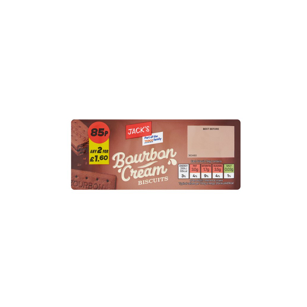 Jack's Bourbon Cream Biscuits 150g