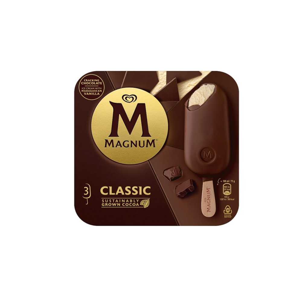 Magnum Ice Cream Sticks Classic 3x 100 ml