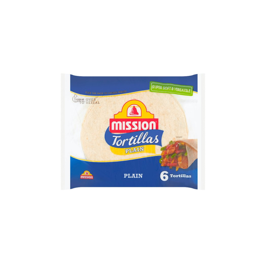 Mission 6 Tortillas Plain 368g