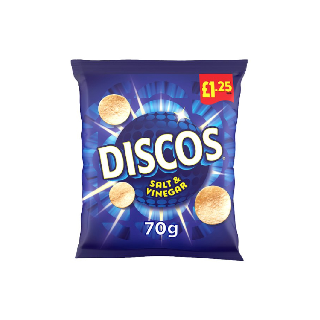 Discos Salt & Vinegar Crisps 70g