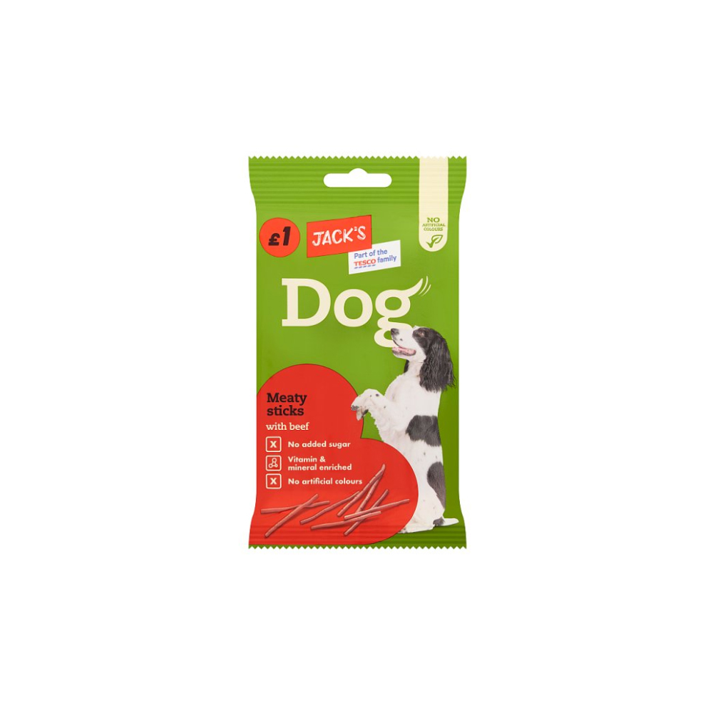 Jack's Dog Meaty Sticks with Beef 100g