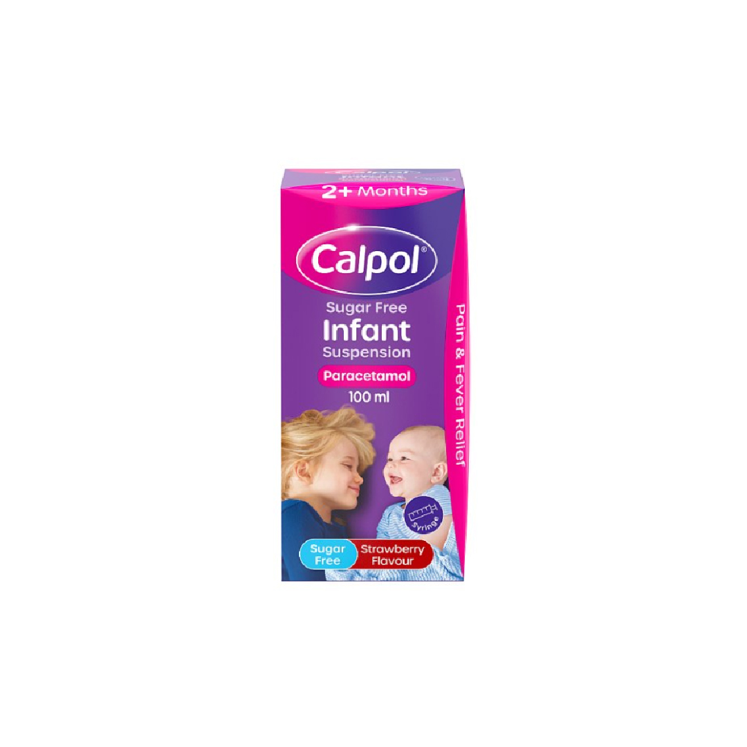 Calpol Infant Sugar-Free Oral Suspension Paracetamol 2+ Months 100ml