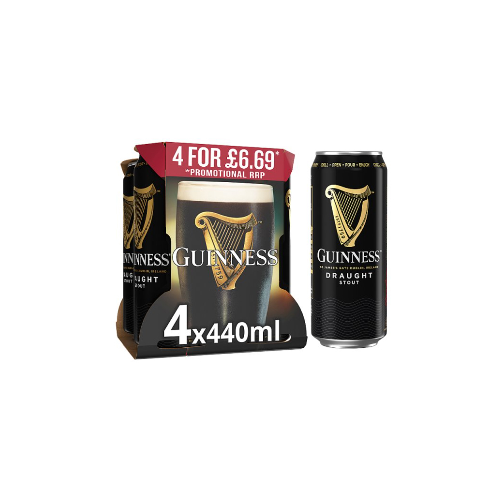 Guinness Draught In Can 4.1% vol 4x440ml